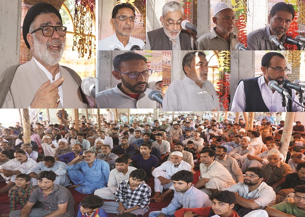 کشمیر؛ امام بارگاہ گنڈ نوگام میں انجمن شرعی شیعیان کا یک روزہ زونل کنوینشن
