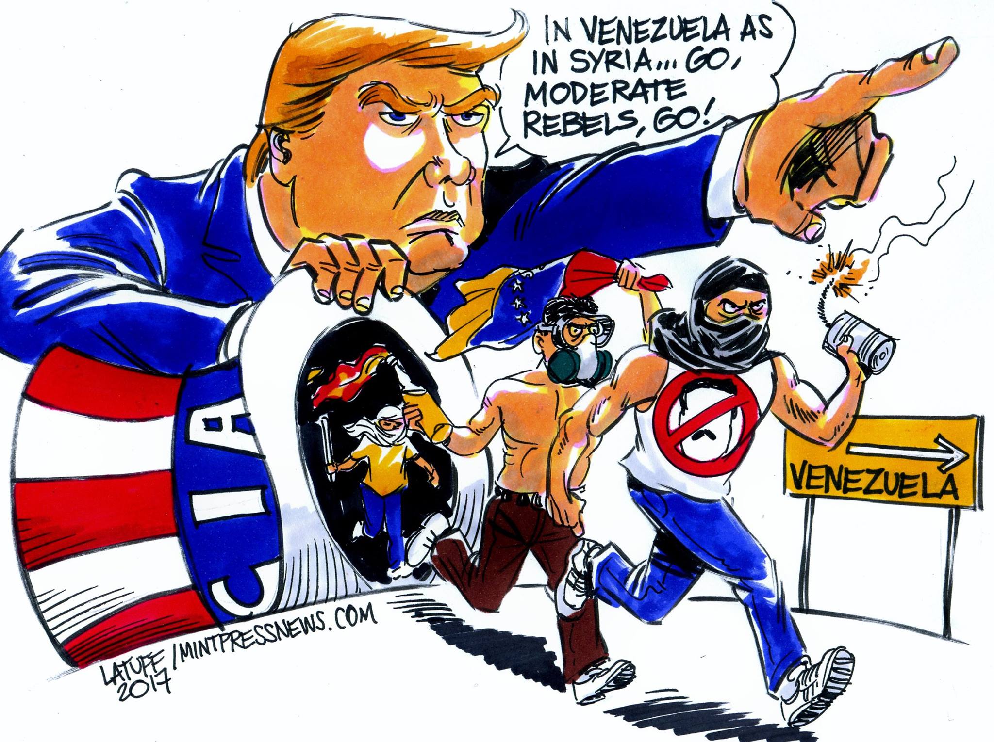 Trump Suelta 'Rebeldes Moderados' en Venezuela...tal como en Siria