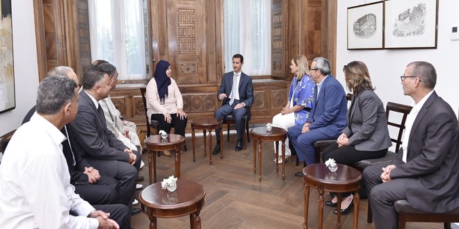 President Assad meets Tunisian Parliamentary Delegation