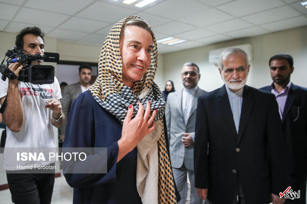 سید کمال خرازی سے موگرینی کی ملاقات + تصاویر