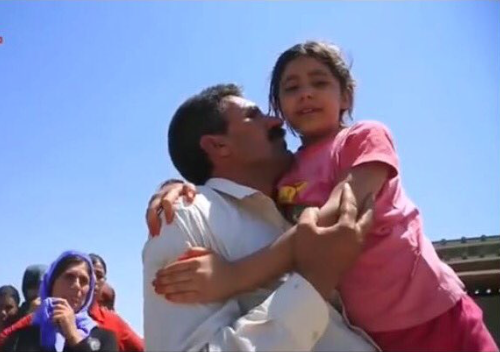 Yezidi 9-year-old girl freed from ISIS