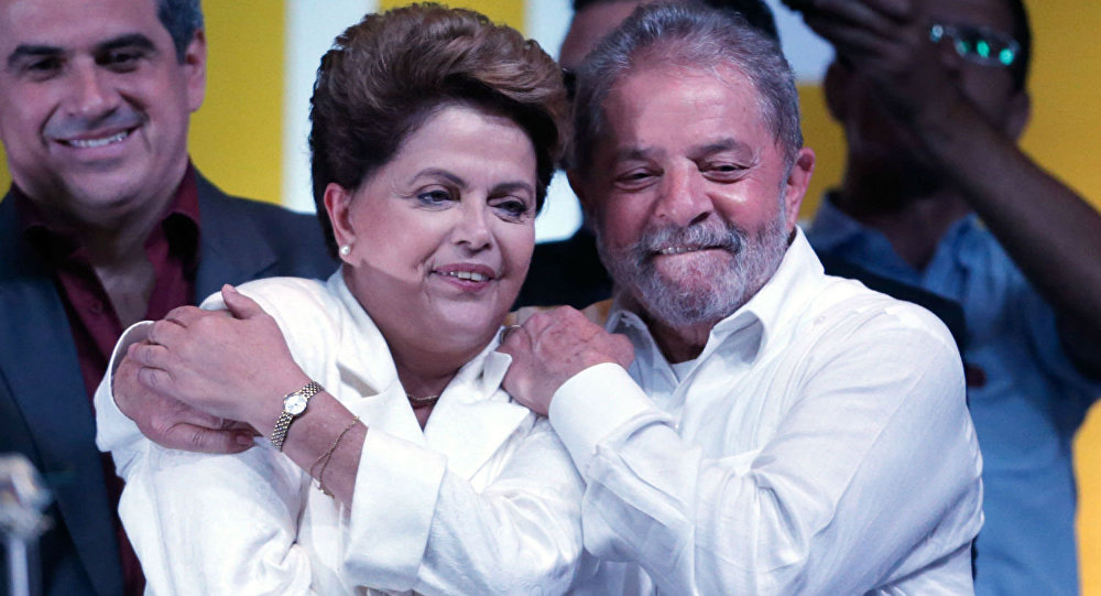 Lula e Dilma participam de ato em defesa do Estado de direito no Rio de Janeiro
