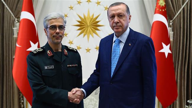 Iran's military chief, Turkish president discuss regional issues, defense ties