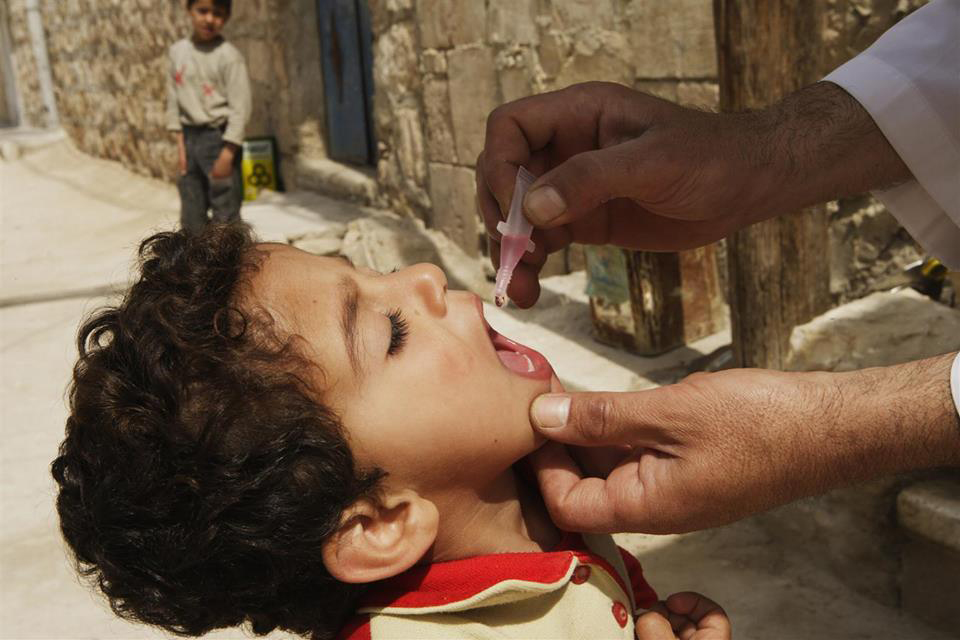 Over 350,000 children vaccinated against polio in Syria: UN