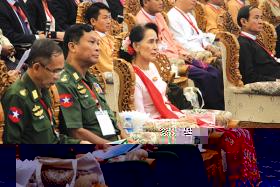  ျမန္မာ့ဒီမုိကေရစီကူးေျပာင္းမႈျဖစ္စဥ္ သုံးသပ္ေဆြးေႏြးပြဲမွ အခ်က္အလက္မ်ားကုိ ေဒၚေအာင္ဆန္းစုၾကည္ထံ တင္ျပထား အျခားၿမိဳ႕ႀကီးမ်ားတြင္
