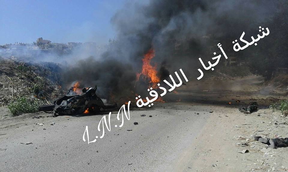 انفجار سيارة مفخخة تسفر عن مقتل وإصابة عدد من الاشخاص بمحيط ضاحية تشرين باللاذقية