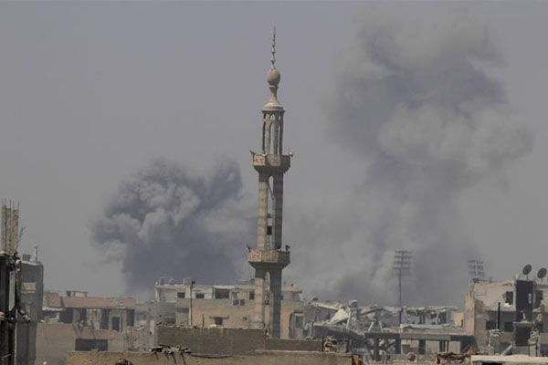 シリア・ラッカで、アメリカ主導の有志連合軍により、今週だけで民間人７０人が殉教