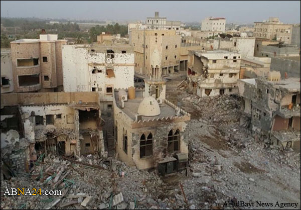 هدم مسجد عين الحسين على يد القوات السعودية في العوامية