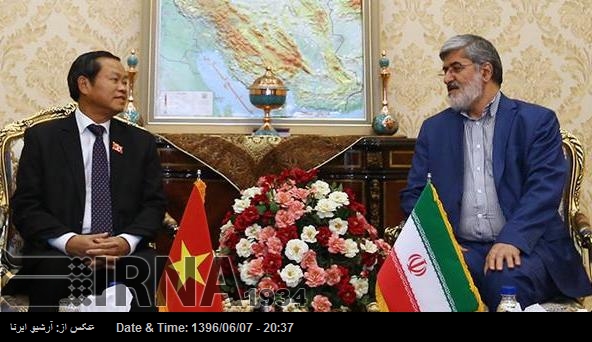 نائب ايراني سپيكر كا ايران اور ويتنام كا بين الاقوامي سطح پر تعاون كرنے پر زور
