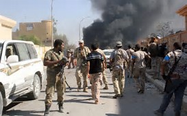 Bombang atake sa isang militar na base sa Sirte, Libya 