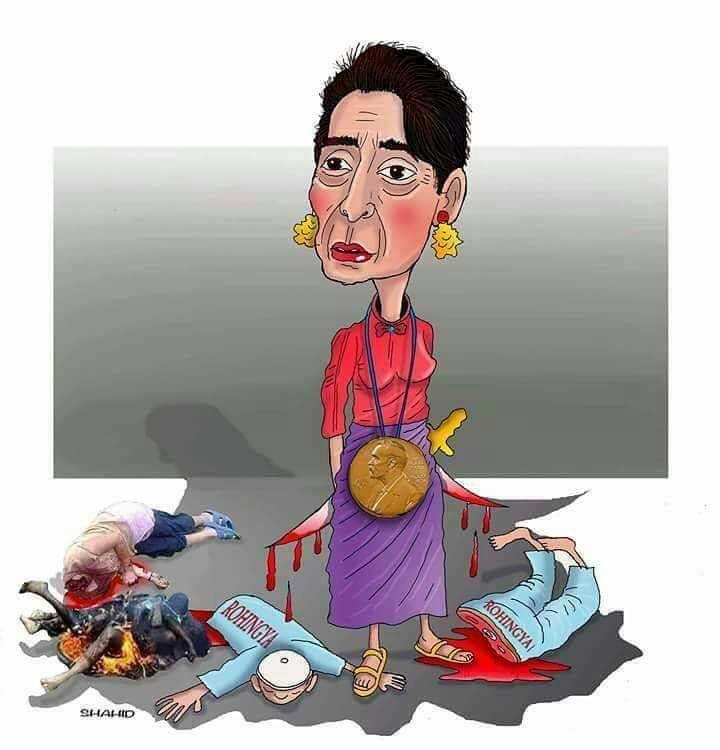 La Galardoneada Nobel de la Paz Cómplice del Genocidio de Musulmanes en Birmania