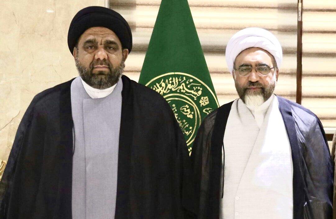 نیوز فوٹو: النُجَباء اسلامی مزاحمت تحریک کے معاون کی نجف اشرف میں حوزات کے امور میں دفتر رہبر انقلاب کے معاون سے ملاقات 
