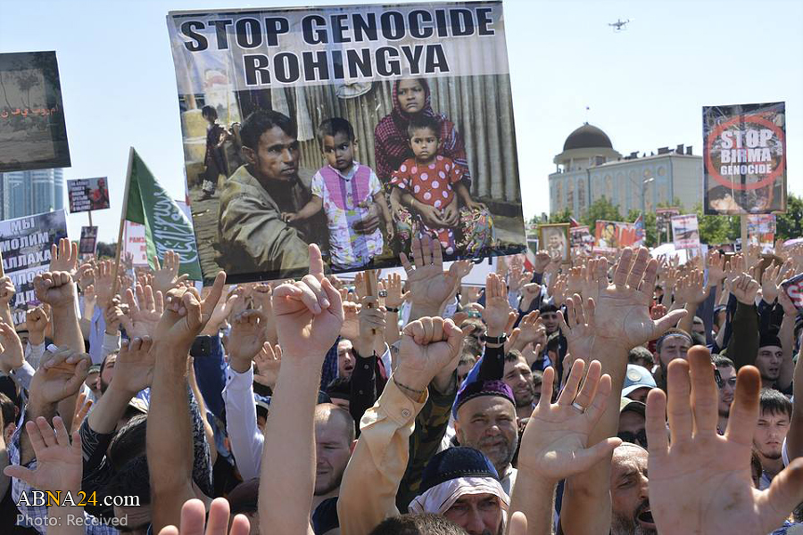 “El Pueblo Checheno Protesta Contra el Genocidio de Musulmanes en Birmania”