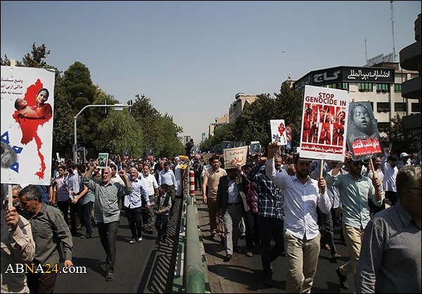 متظاهرو طهران يطالبون بإرسال لجنة تقصي حقائق لميانمار