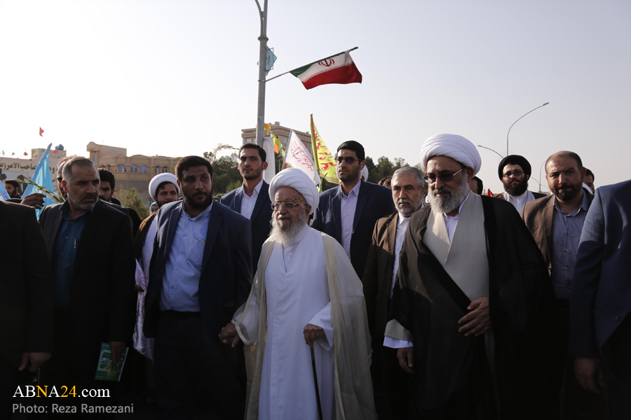 Ayatollah Makarem Shirazi attends Eid al-Ghadeer March in Iran’s Qom