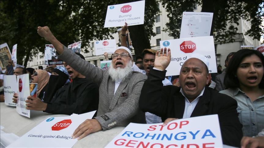 London rally urges rapid action for massacre of Rohingya Muslims