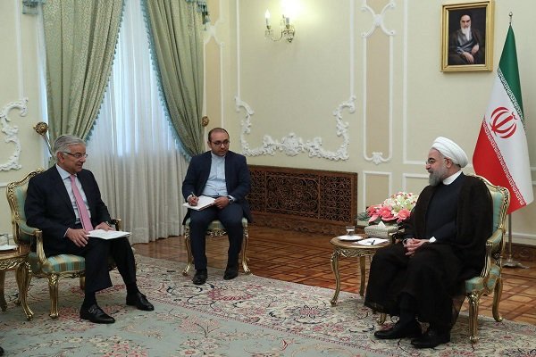 صدر حسن روحانی سے پاکستانی وزیر خارجہ کی ملاقات