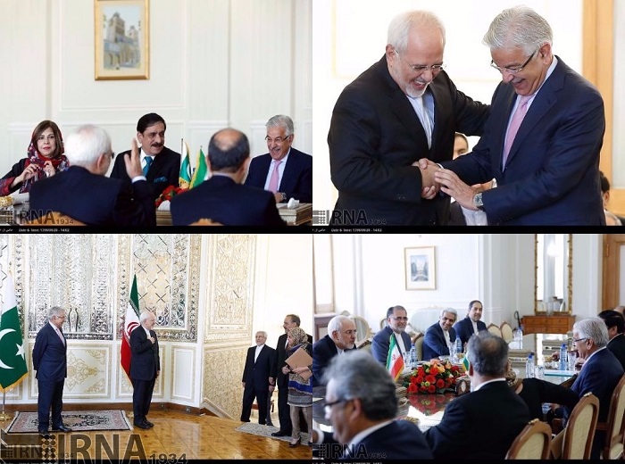 ایران اور پاکستان کے وزرائے خارجہ کا روہنگیا مسلمانوں کی صورتحال پر تبادلہ خیال