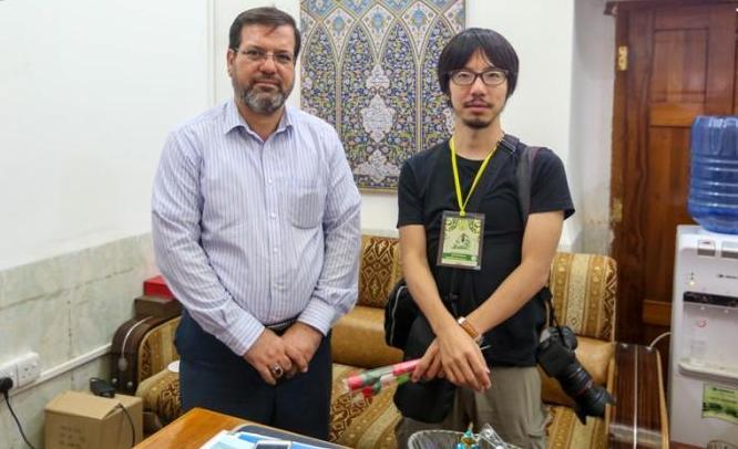 Japanese journalist visits Imam Ali's Holy Shrine in Najaf, Iraq