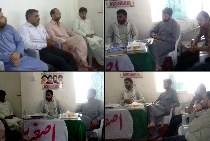 آئی ایس او کے وفد کی اصغریہ اسٹوڈنٹس کے مرکزی صدر قمر عباس سے ملاقات