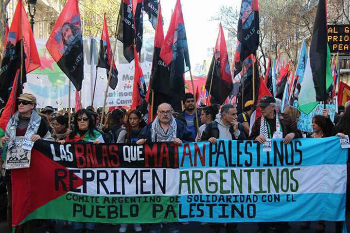 “Imágenes de la Marcha en Repudio al Genocida Netanyahu”