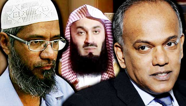 Zakir Naik, Mufti Menk Ancaman Kepada Keharmonian, Kata Menteri Singapura