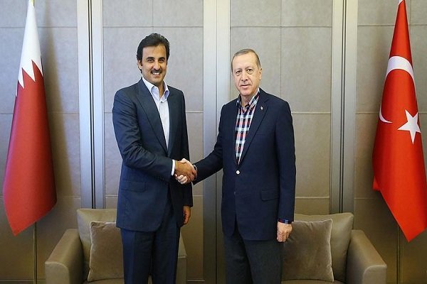 ترکی کے صدر رجب طیب اردوغان سے امیر قطر کی ملاقات