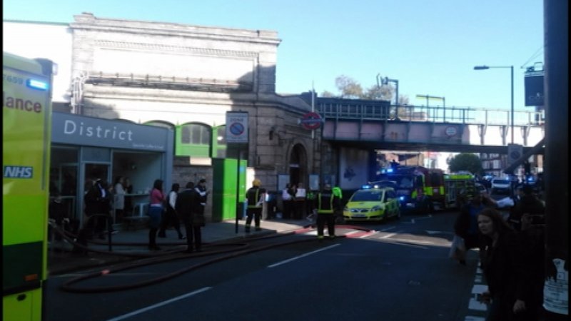 Police investigate explosion on London train blast