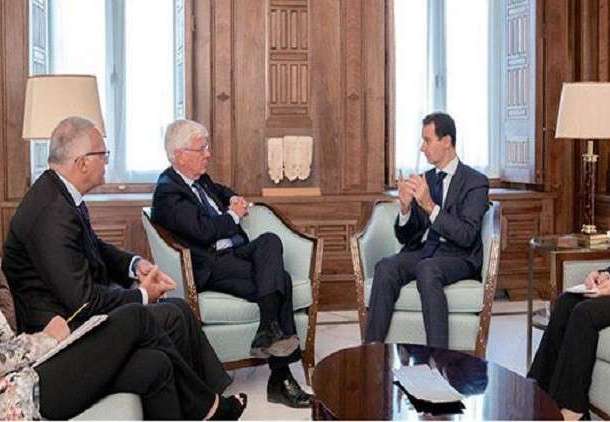 وفد برلماني إيطاليا يزور دمشق ويلتقي الرئيس الأسد