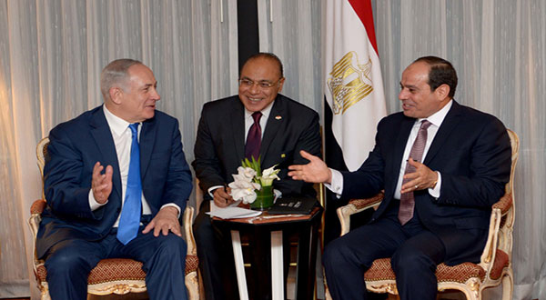 Abdel Fattah al-Sisi meets with Bibi in New York