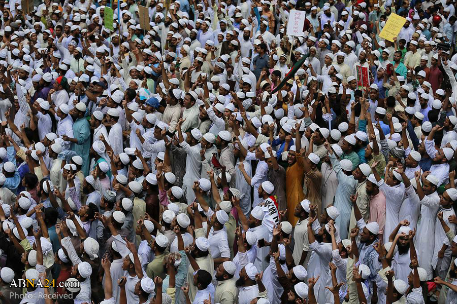 تقرير مصور/ مظاهرات في بنغلاديش لإدانة قتل المسلمين في ميانمار