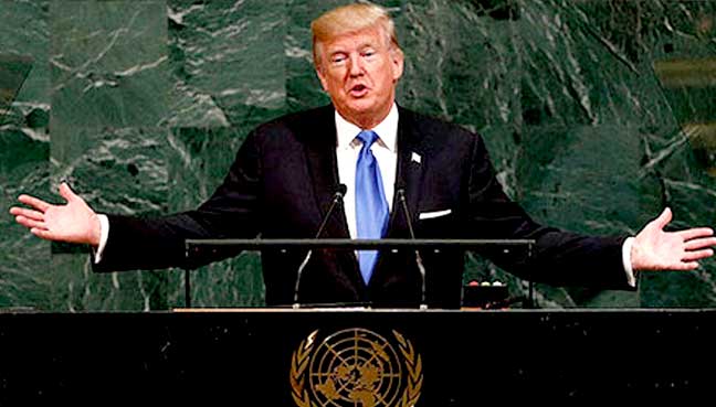 Trump Ancam Musnahkan Korea Utara, Kutuk Iran Dalam Ucapan Pertama PBB
