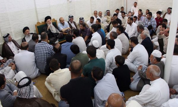 المرجع الحكيم يدعو إلى الالتزام بسيرة الإمام الحسين (ع) وتنبيه الناس على عظمة قضية استشهاده