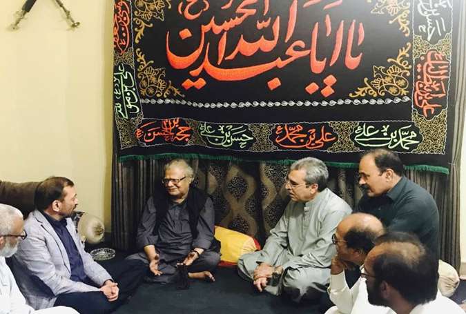 ایم کیو ایم کے وفد کی فاروق ستار کی قیادت میں علامہ طالب جوہری سے ملاقات