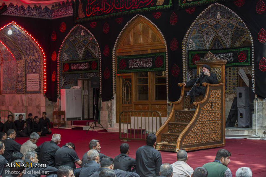 تصویری رپورٹ: حرم حضرت عباس(ع) میں سید الشہداء حضرت امام حسین(ع) کی عزاداری