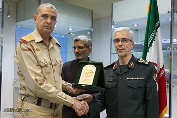 عراقی فوج کے سربراہ جنرل الغانمی کی تہران میں جنرل باقری سے ملاقات