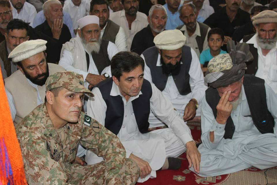 پاراچنار، مرکزی مجلس عزاء میں پاک فوج کے بریگیڈئیر، پولیٹیکل حکام اور اہلسنت کے عمائدین شریک