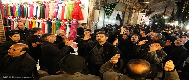 İran'ın dört bir köşesinden Muharrem matem merasimi