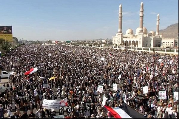 یمن میں محرم الحرام کی نویں تاریخ میں عزاداروں کا عظیم اجتماع