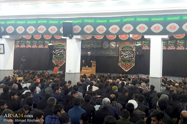تقرير مصور/ مجلس العزاء في "دار المؤمنين" لآية الله السيستاني في ايران