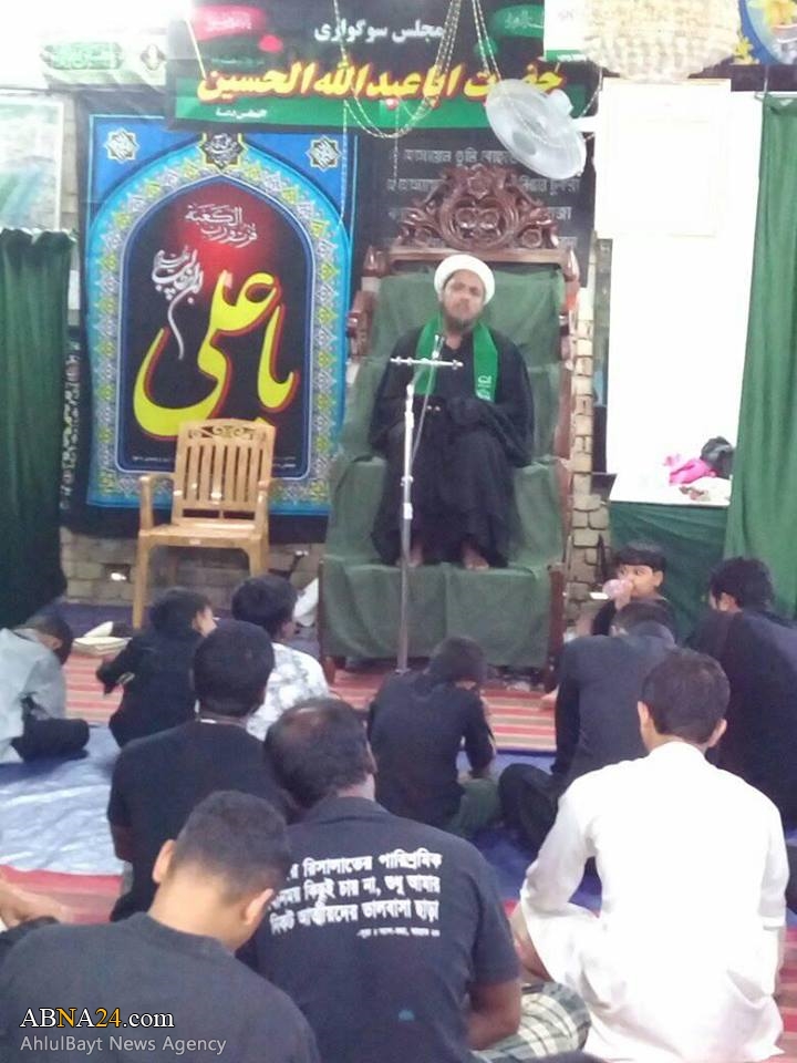 تقرير مصور/ مجلس العزاء الحسيني في الليلة التاسعة من محرم في البنغال