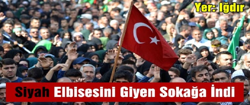 Iğdır'da Siyah Elbisesini Giyen Sokağa Çıktı!