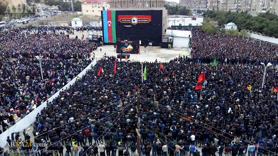 تقرير مصور/ تجمع عظيم في اليوم العاشر من محرم بالعاصمة الأذربيجانية