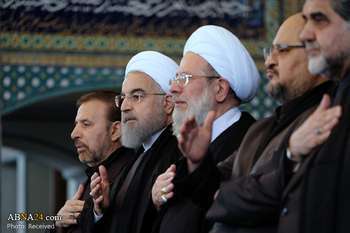مجلس عزاء سید الشہداء امام حسین (ع) میں صدر حسن روحانی کی شرکت