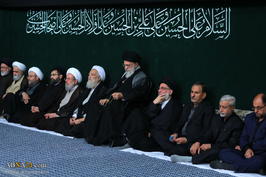 رہبر انقلاب اسلامی کی موجودگی میں محرم کی بارہویں شب میں مجلس عزا + تصاویر