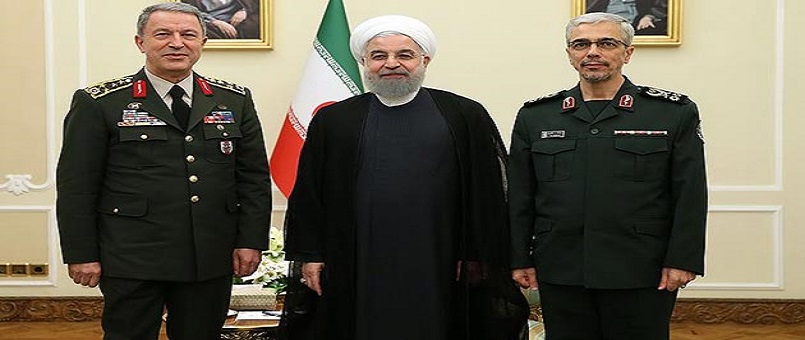 Genelkurmay Başkanı Akar ile İran Cumhurbaşkanı Ruhani görüştü 
