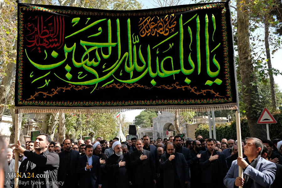Photos: Iran's Rouhani joins Imam Hussein mourners at presidential complex