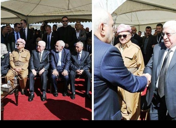 ظریف کی مرحوم جلال طالبانی کے جنازے میں شرکت، عراقی سالمیت اور وحدت پر زور