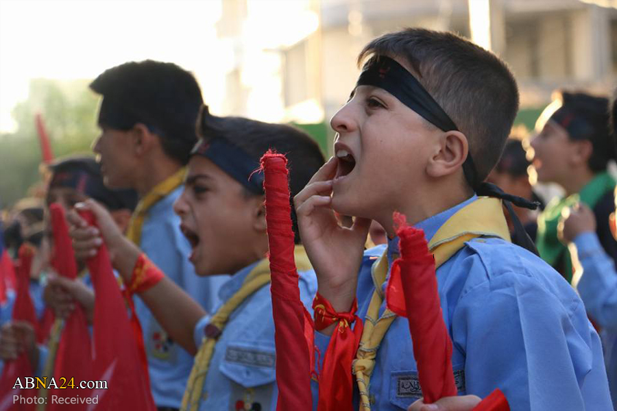 تقرير مصور/ مسيرة عزائية للكشافة السورية عند حرم السيدة "زينب" (ع) بدمشق