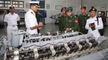 ျမန္မာေရတပ္ကိုယ္စားလွယ္အဖြဲ႕ အိႏိၵေရတပ္အကယ္ဒမီတြင္ ၇ရက္ၾကာေလ့လာ
